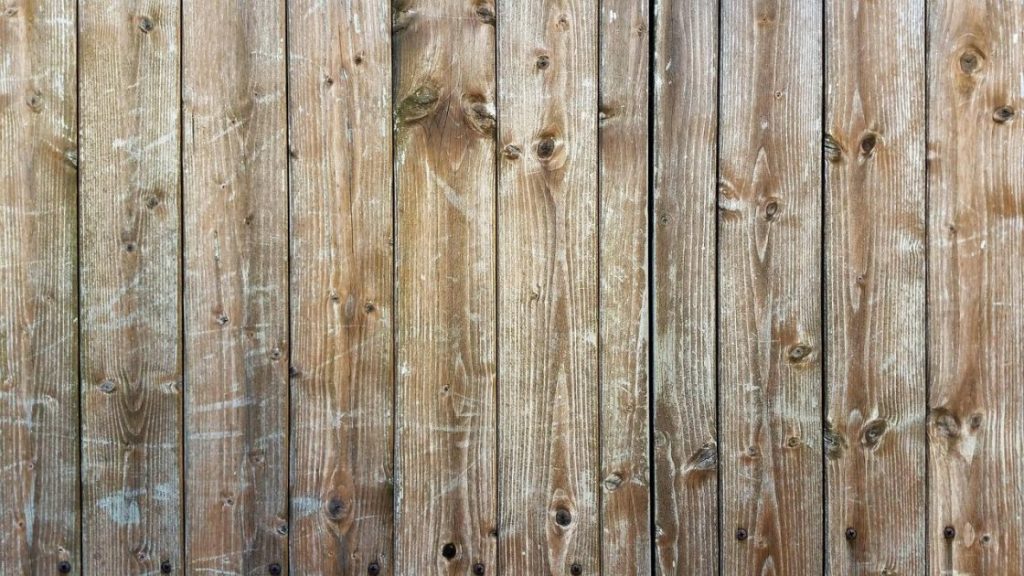 Schutting beton hout: moderne tuinomheining met betonpalen en houten planken voor duurzaamheid